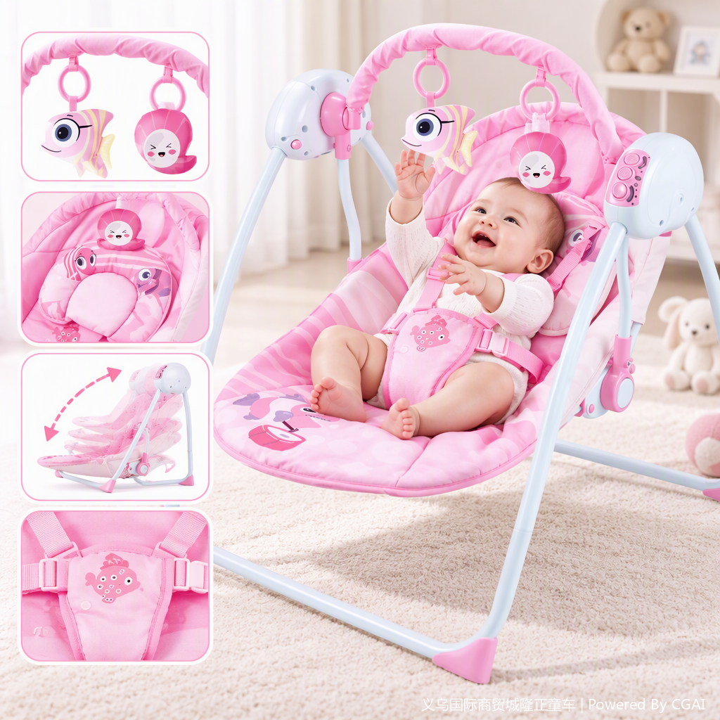 Multifuncional cuna de bebé mecedora silla de bebé asiento de correas accesorios para madres y bebés seguridad y confort aplicable nuevos estilos details Picture