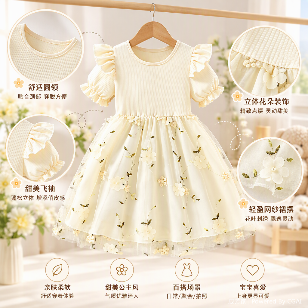 A fashionable, elegant, long, slimming, and versatile women's dress, a new summer trend style