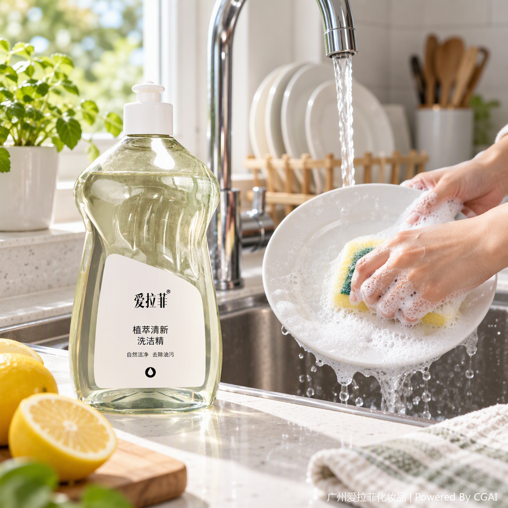 Fresh and Clean Dish Soap  Application Scenario