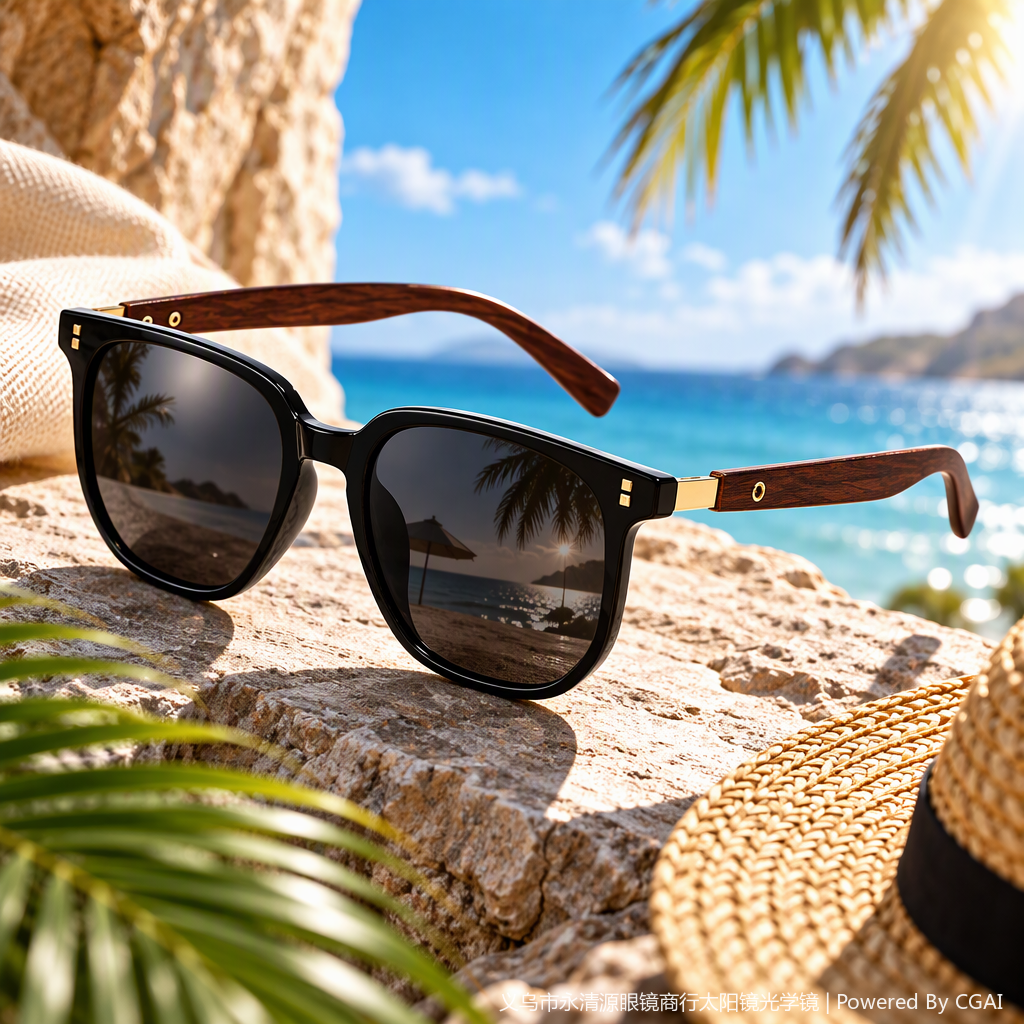 Fashionable polarized sunglasses for men and women, trendy sunglasses for UV protection, casual sports sunglasses accessories details Picture