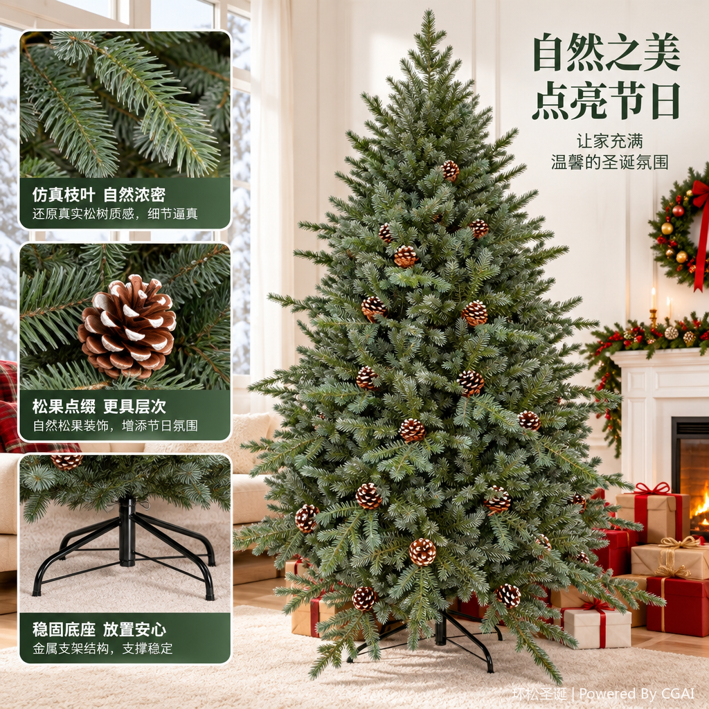Creative office Christmas tree decorations, festival culture, festival atmosphere arrangement, Christmas gifts and promotional items Specification image