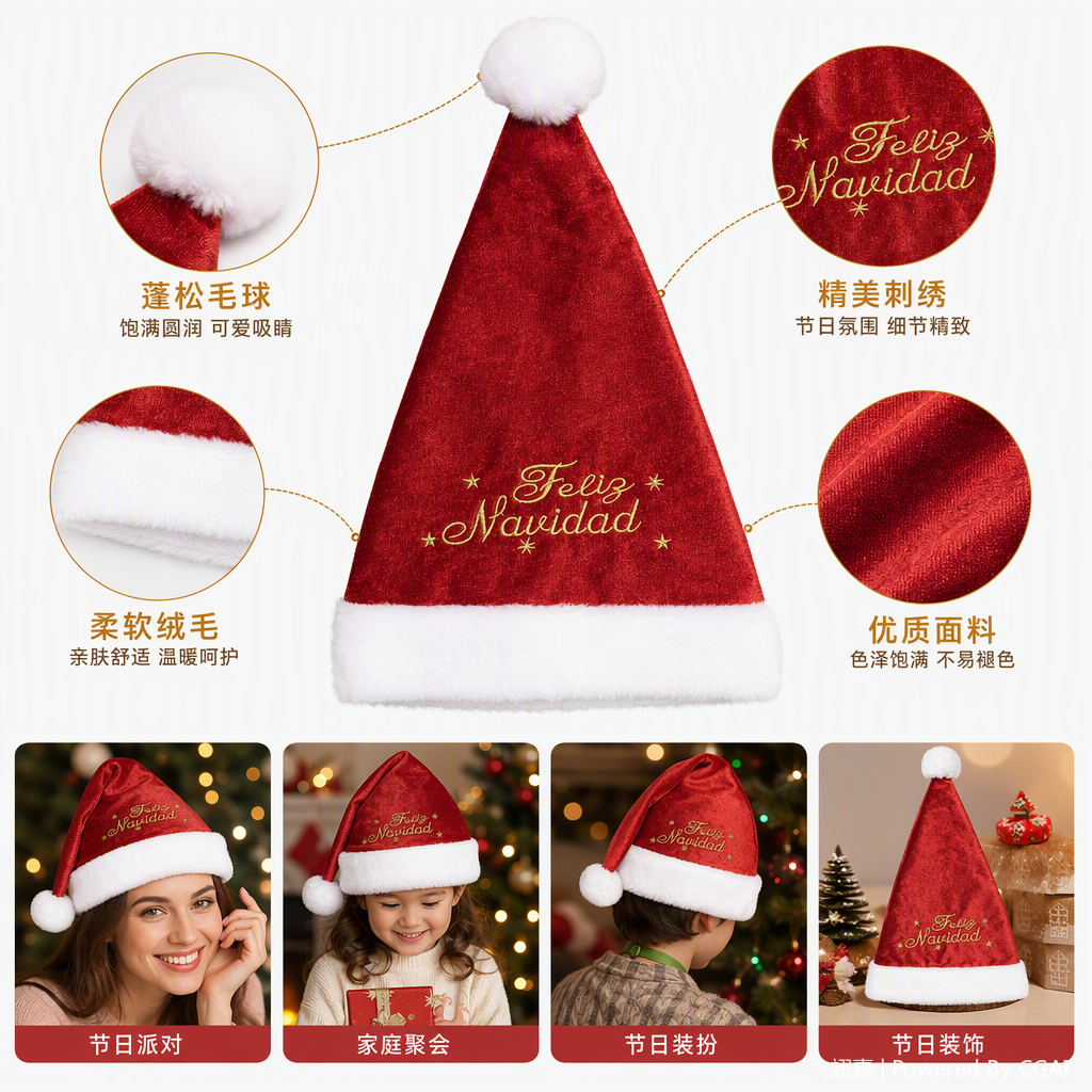 Office Christmas cultural decorations, festive atmosphere arrangement, Christmas supplies, creative decorative pendants, gift giving details Picture