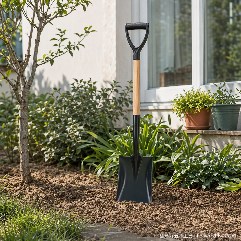 The multi-functional agricultural shovel has a sturdy and durable handle, making it an ideal tool for field gardening and construction. It is a perfect tool for soil excavation and digging