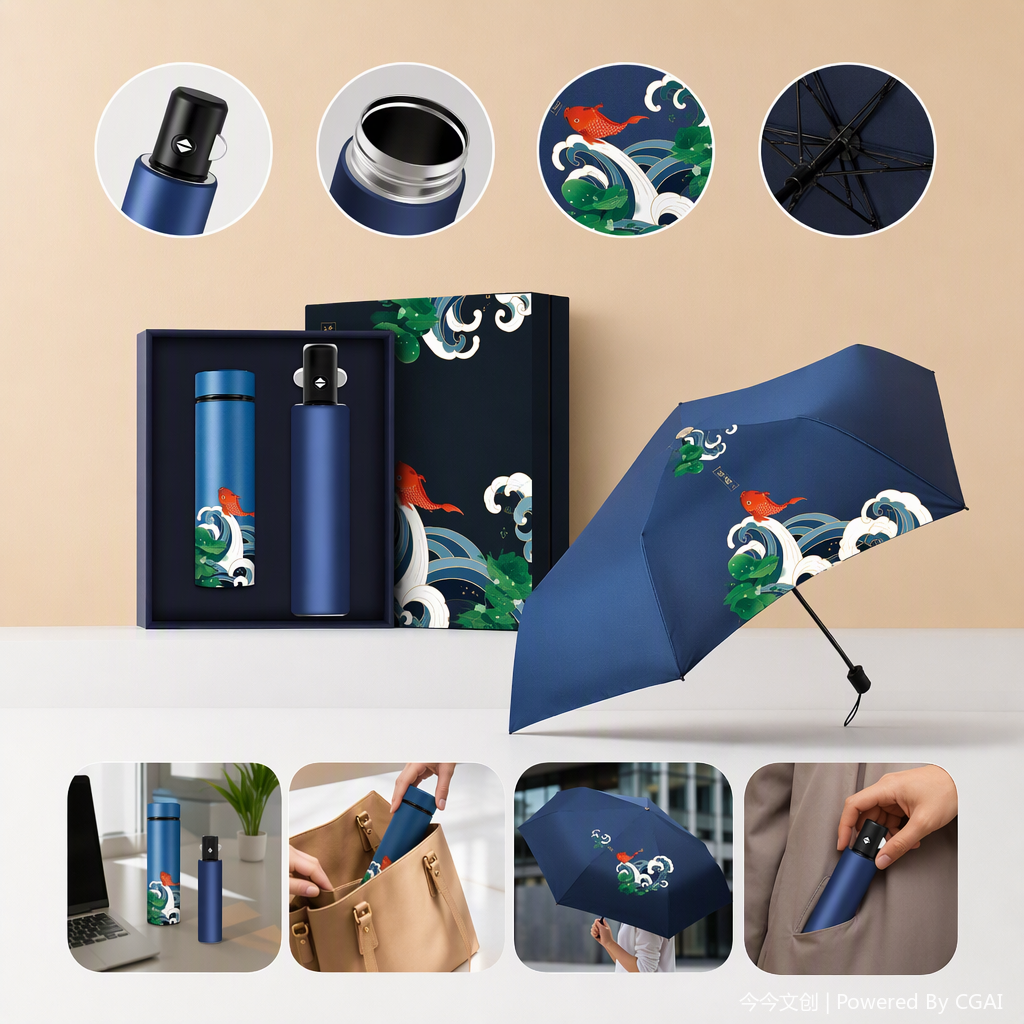 المظلة متعددة الأغراض مضادة للرياح، ومظلة خفيفة، ومظلة ذات طابع مزدوج Specification image