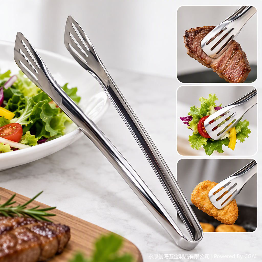 Multi-functional barbecue tongs, meat tongs, kitchenware, barbecue tools, household skewer tongs, meat tongs Application Scenario