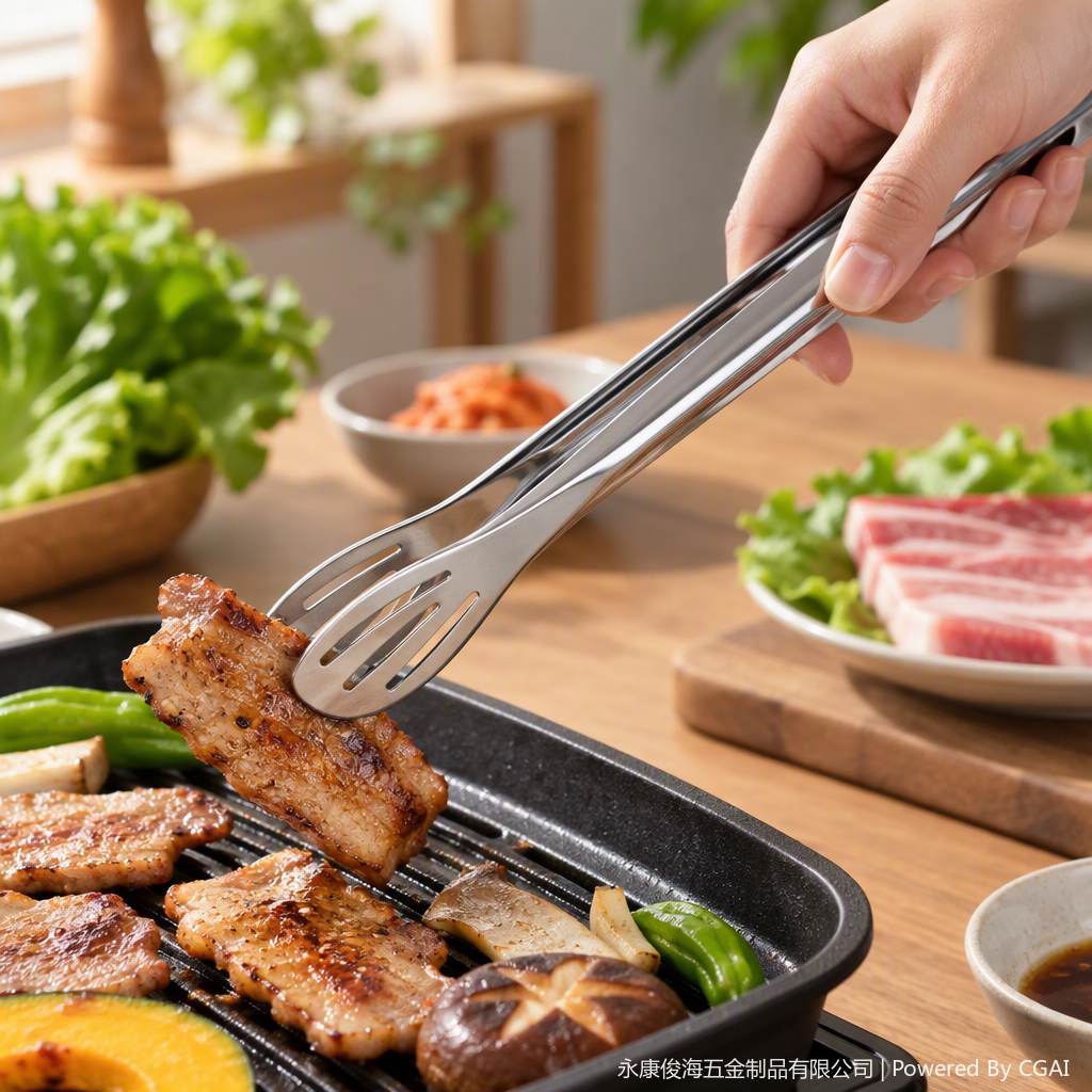 Multi-functional barbecue tongs, meat tongs, kitchenware, barbecue tools, household skewer tongs, meat tongs Item Picture