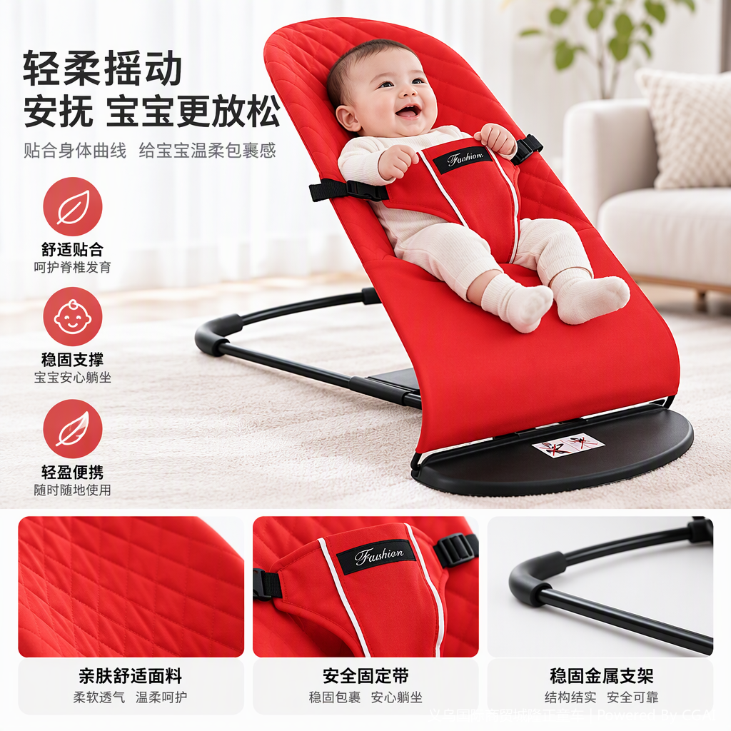 Multi-functional baby cradle, rocking chair, stroller, shoulder strap seat, mother and baby products, safe, comfortable and applicable new design details Picture