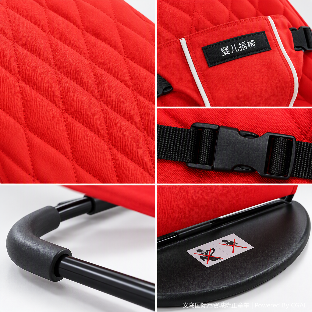 Multi-functional baby cradle, rocking chair, stroller, shoulder strap seat, mother and baby products, safe, comfortable and applicable new design Specification image