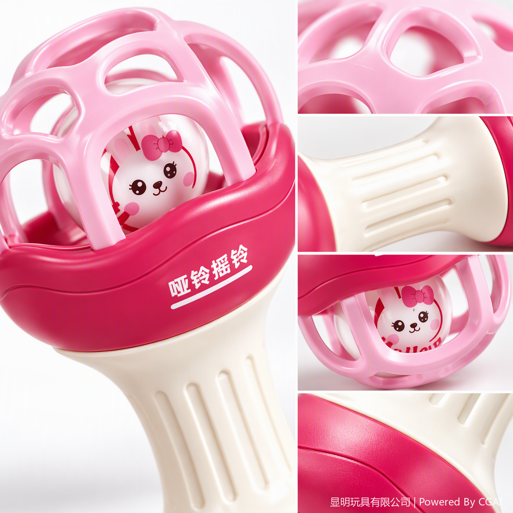 Moe FUNNY soft glue DUMBBELL RATTLE juguetes para niños finger grip puzzle juguetes para bebés iniciación temprana Application Scenario