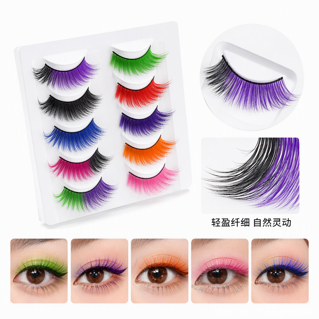 A variety of professional false eyelash natural, thick and long-lasting beauty tools are available to easily create charming eye makeup