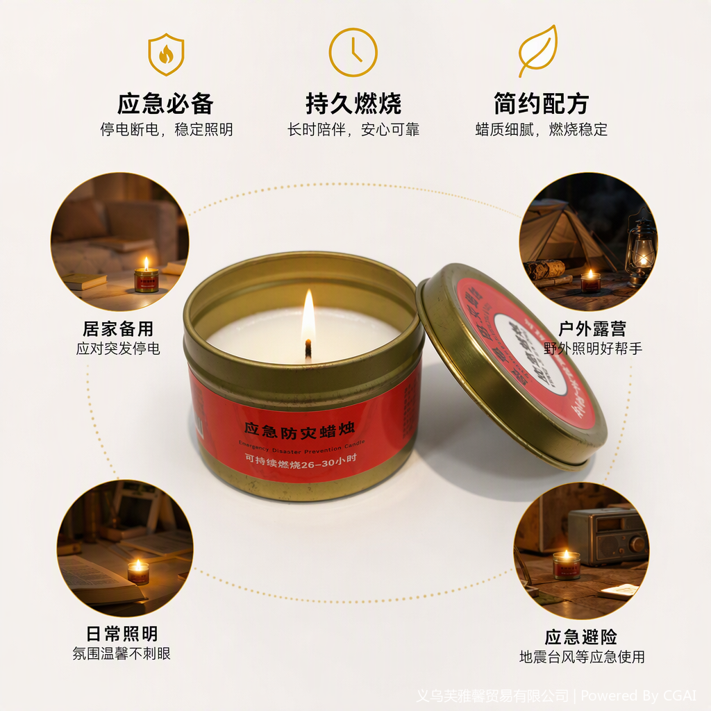 Velas de emergencia 80/50g velas perfumadas multifuncionales acompañan el regalo de la mano de regalo de wentron decoración cálida del hogar práctico fragante regalo Specification image
