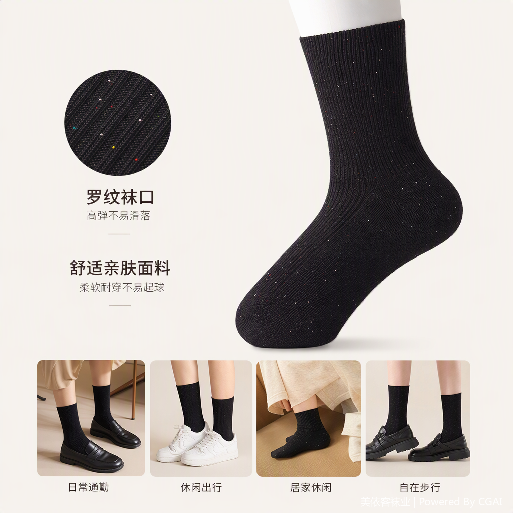 Fashionable and trendy Dui Dui socks for boys and girls, fun and versatile, comfortable, sporty and casual short socks, trendy and versatile Item Picture