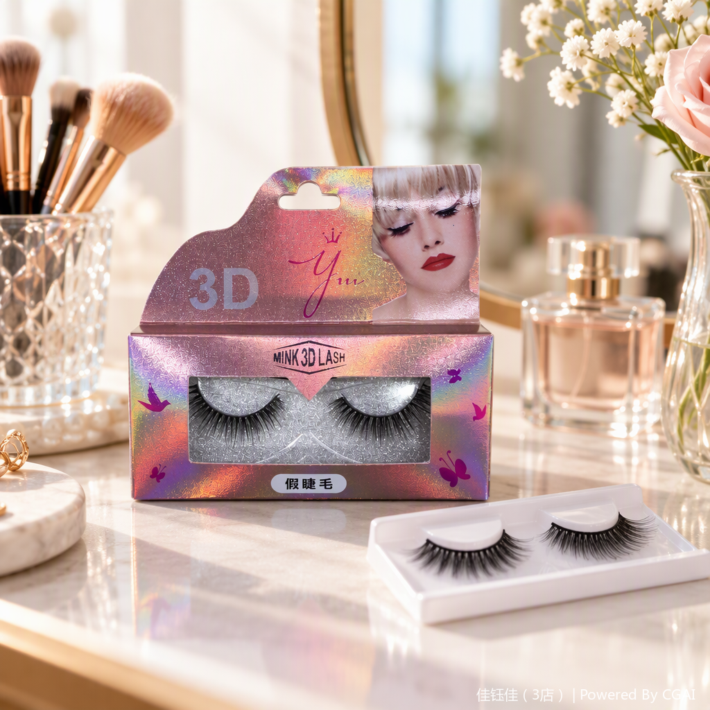 Pestañas postizas naturales densas de larga duración anti-mareo herramienta de maquillaje belleza engrosamiento delgadas pestañas postizas parche decorativo maquillaje natural realista Item Picture