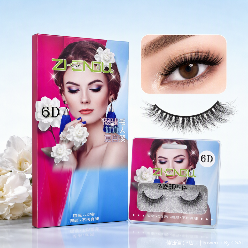 Pestañas postizas naturales gruesas y voluminosas herramientas de maquillaje de alta belleza de larga duración no se pierde color fácil de aplicar varios estilos