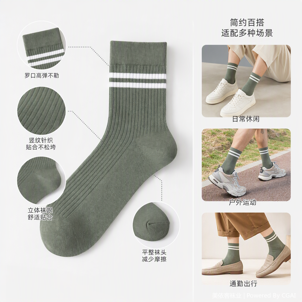 Comfortable sports and casual cotton socks for both men and women, breathable and sweat-absorbing sports socks, thin sports and casual socks for women