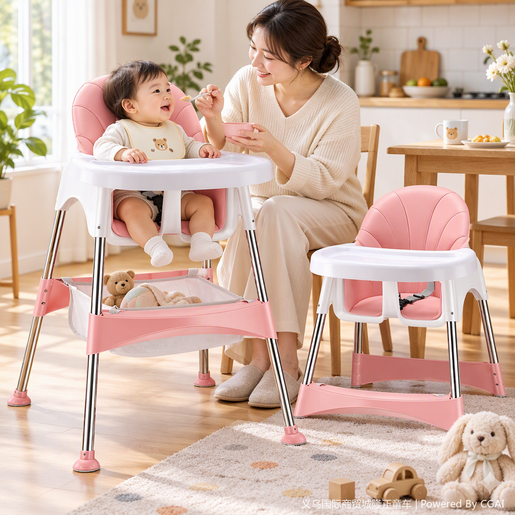 Multi-functional children's high chair, baby seat, adjustable anti-slip portable mother and baby products, children's seat Multi-functional children's high chair, baby seat, adjustable anti-slip portable mother and baby products, children's seat
