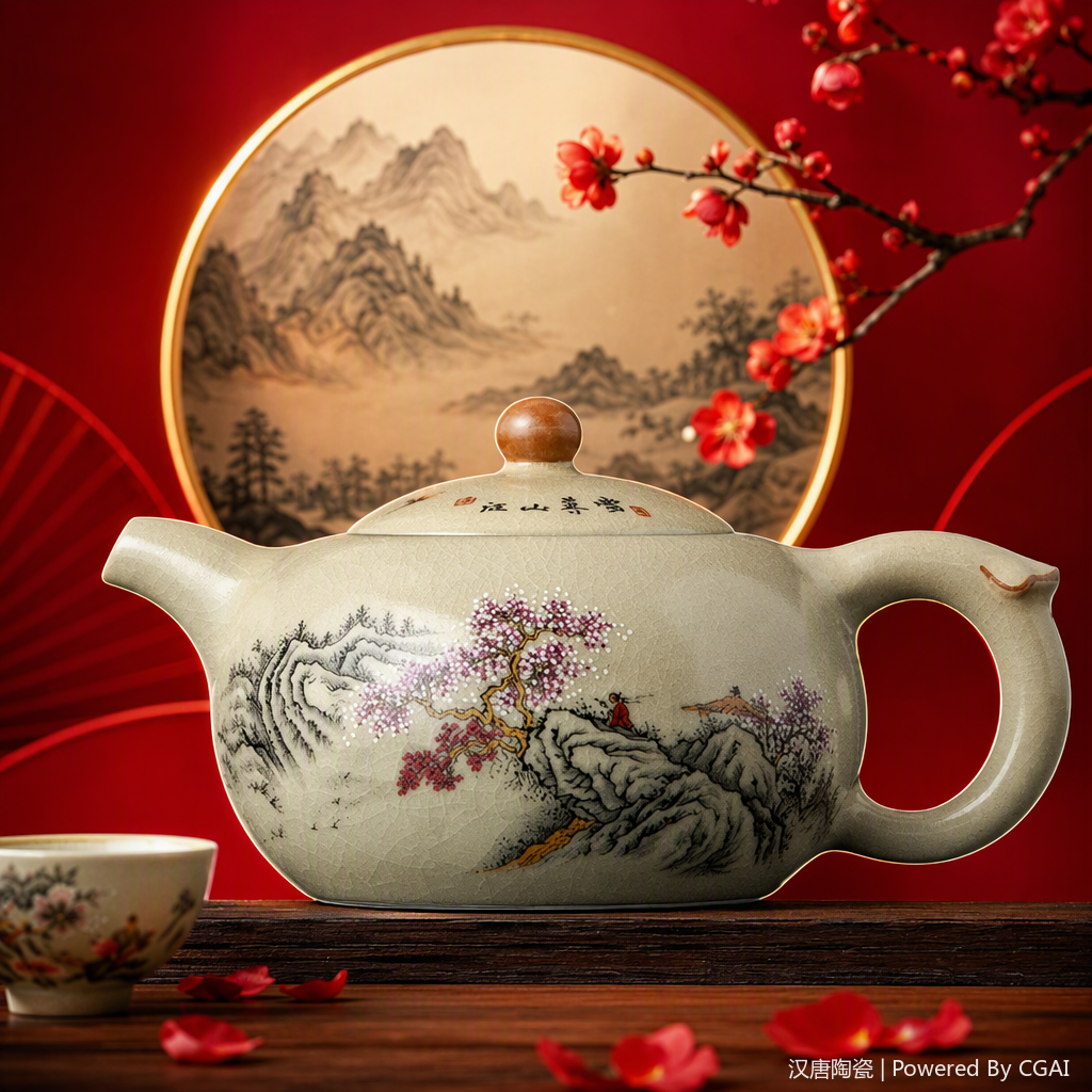 Tetera de cerámica multifuncional hogar uso diario tienda general conjunto de juegos de té simples suministros de juegos de té Application Scenario