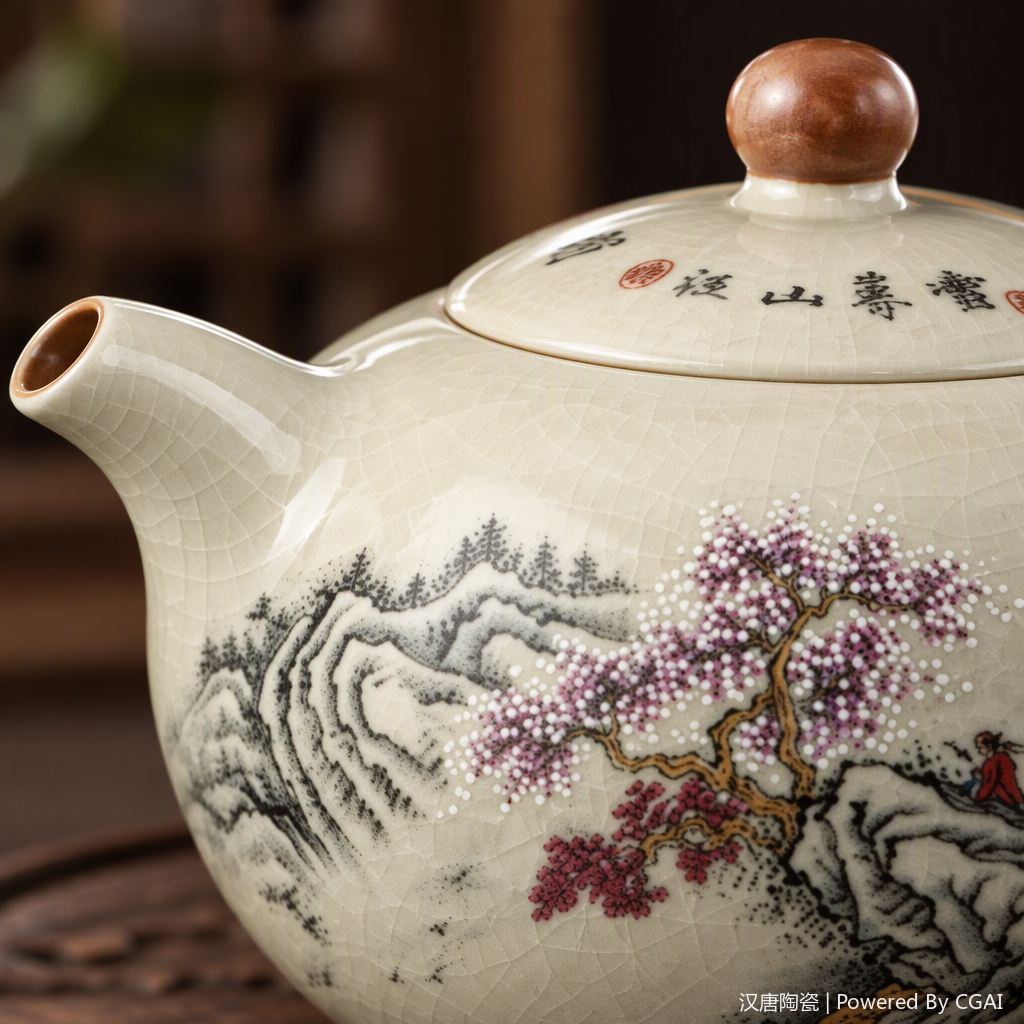 Tetera de cerámica multifuncional hogar uso diario tienda general conjunto de juegos de té simples suministros de juegos de té Specification image