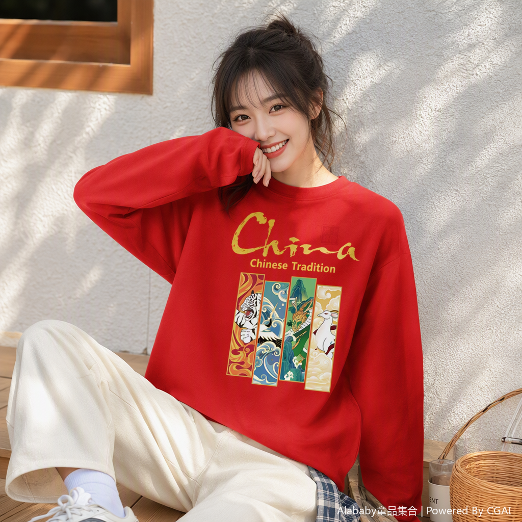 Comfortable and breathable sports sweatshirt, casual men's and women's spring and autumn sports casual wear, sportswear pullover top details Picture