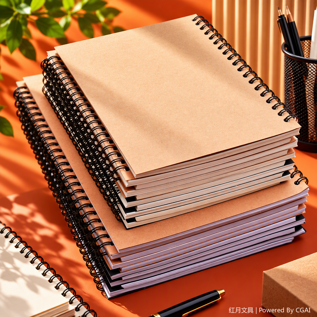 Colorful creative coil notebooks, student handbooks, notepads, portable sticky notes, stationery supplies, student gifts