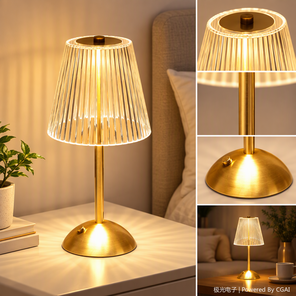 Creative and colorful decorative table lamps, night lights, warm bedroom bedside reading lamps, simple and modern household lighting products details Picture