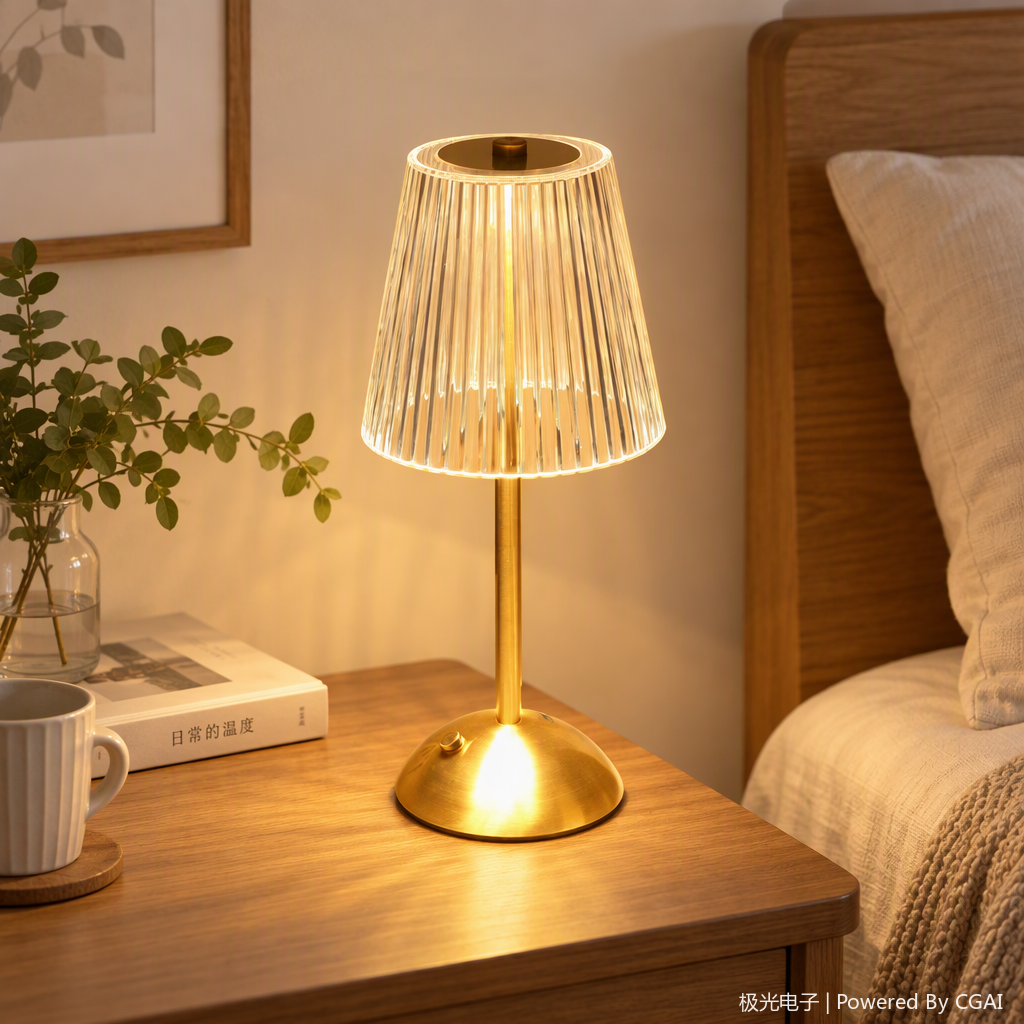 Creative and colorful decorative table lamps, night lights, warm bedroom bedside reading lamps, simple and modern household lighting products Item Picture