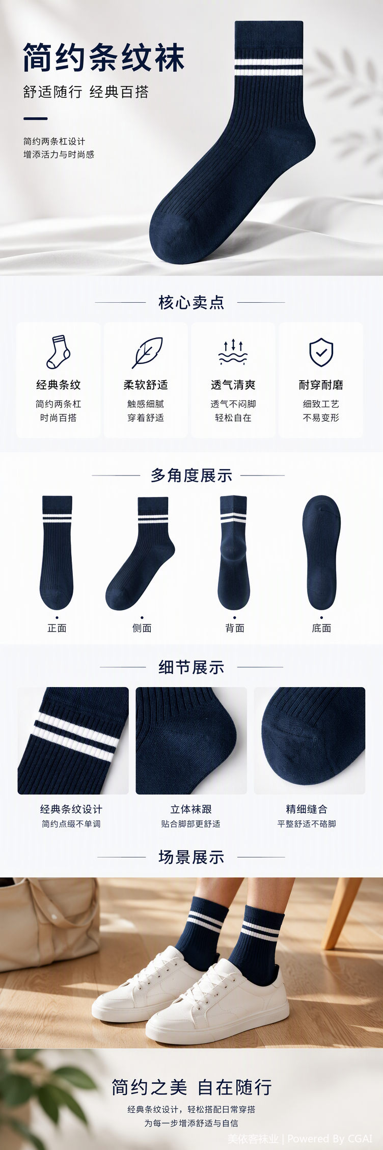 Comfortable sportswear casual cotton socks for both men and women, breathable and sweat-absorbent, versatile and comfortable underwear and socks set pic 1