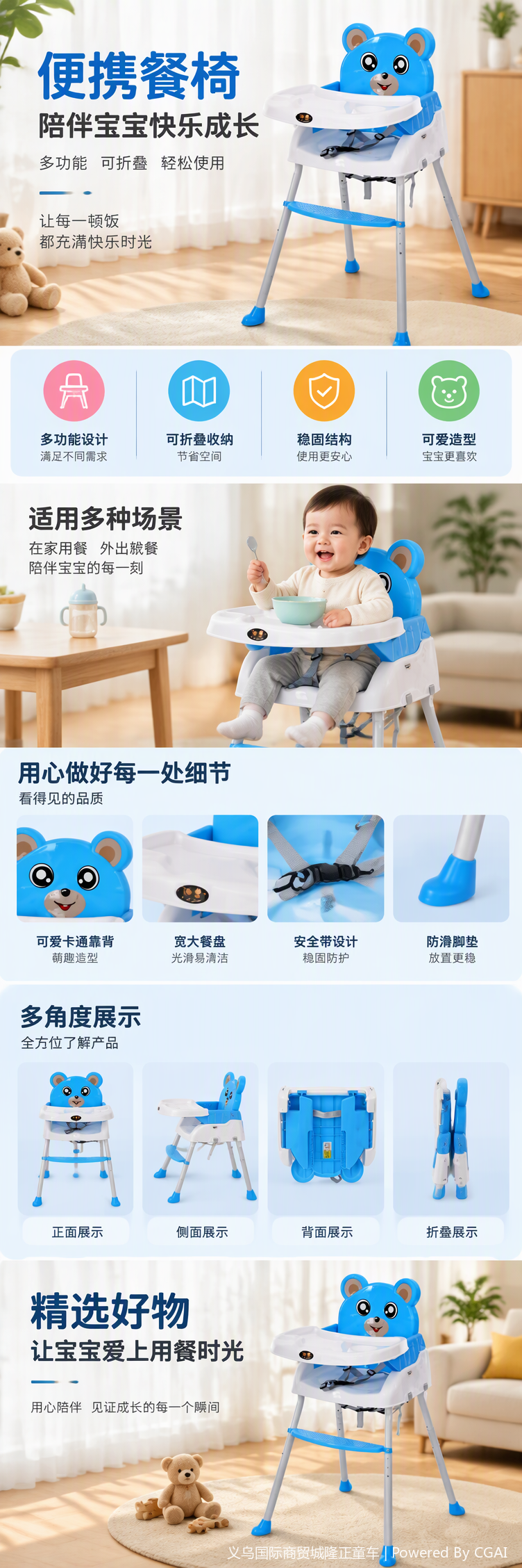 Cuna de bebé mecedora multifunción bugley cuna de niño asiento de correa portátil seguro y cómodo apto para recién nacido ocio y entretenimiento pic 1