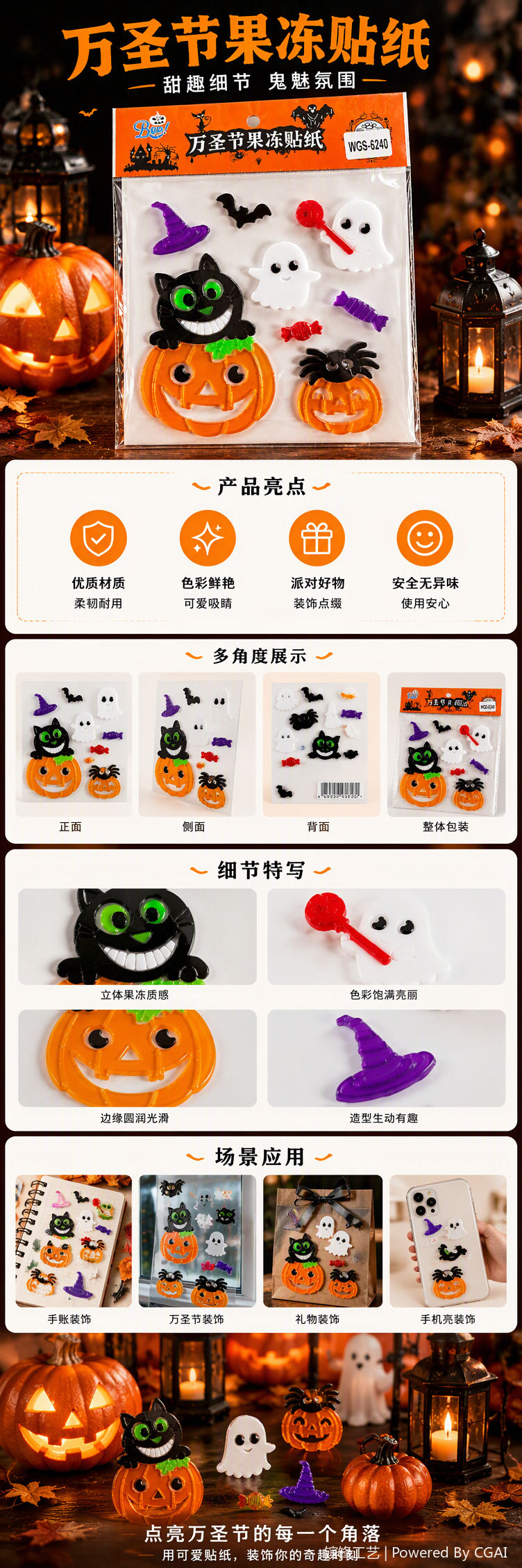 Creative Halloween office decoration festival ornaments and festive atmosphere decoration supplies pic 1