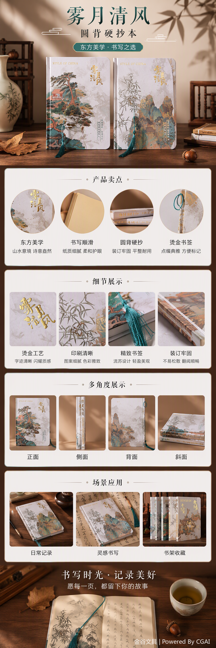Multi-functional office and study bookmarks, cultural and creative stationery, portable sticky note holders, decorative bookmark clips, office supplies pic 1