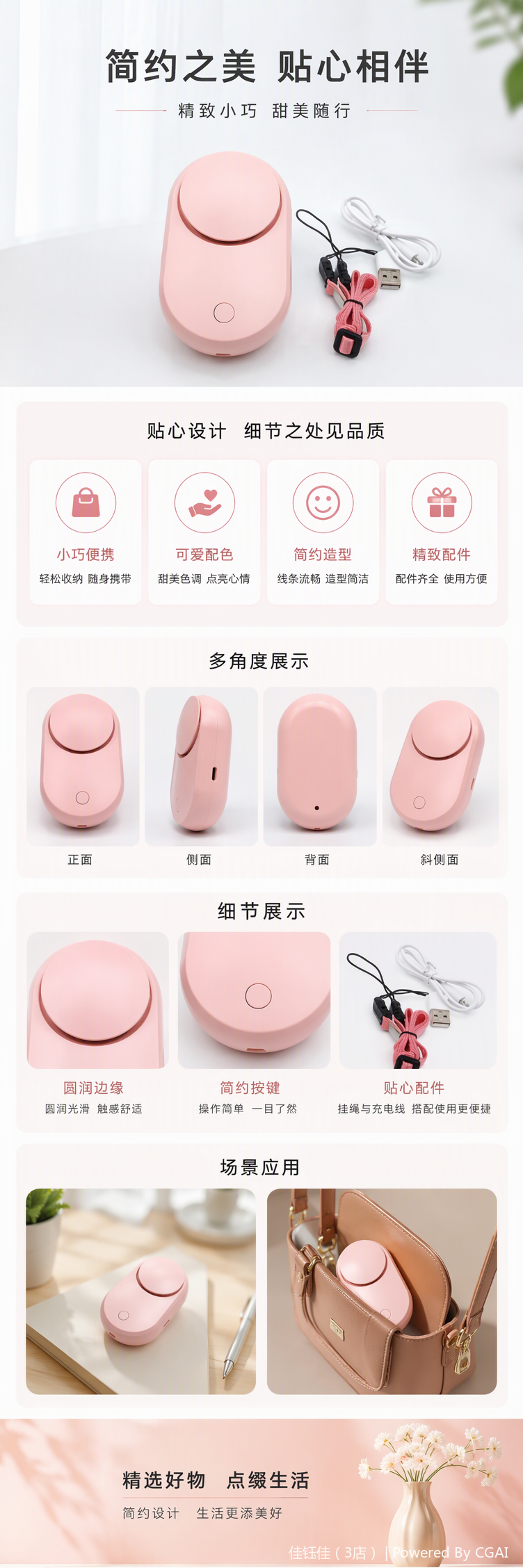 Multi-functional portable hand warmer, a two-season home heating wonder, a hand warmer, an essential winter electric hand warmer, a hand warmer, a hand warmer pic 1