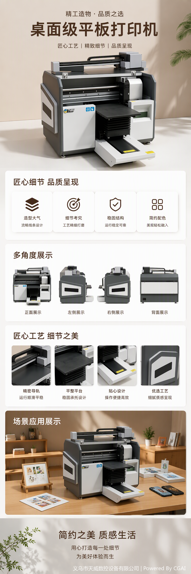 A3 crystal label printer industrial class flat inkjet printer blanco color light oil una vez formado pic 1