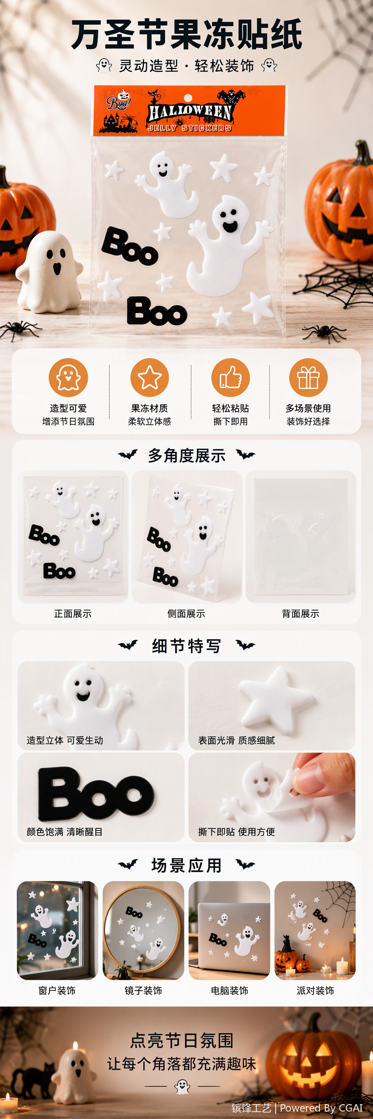 Creative Halloween office culture festival decoration items, decorative supplies, and festive atmosphere decoration tools pic 1