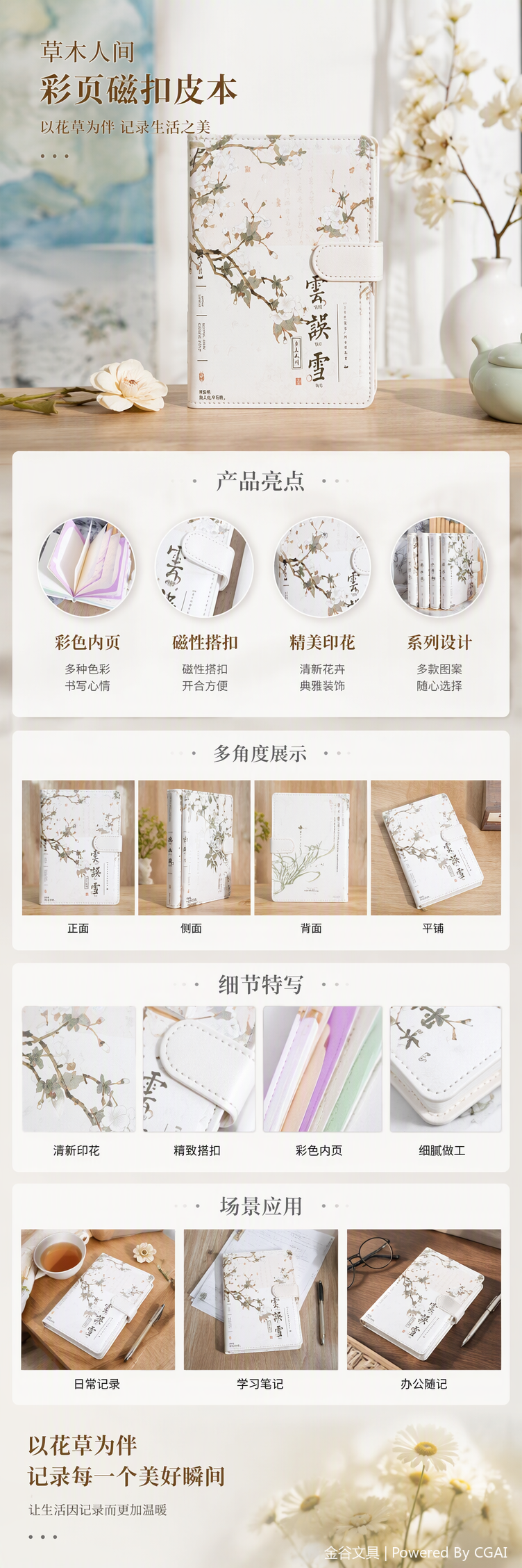 Multi-functional office cultural paper products, notebooks, student notebooks, portable and portable handbooks pic 1