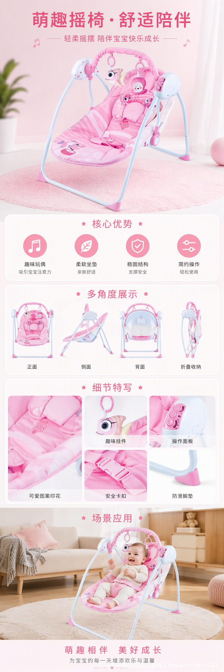 Multifuncional cuna de bebé mecedora silla de bebé asiento de correas accesorios para madres y bebés seguridad y confort aplicable nuevos estilos pic 1