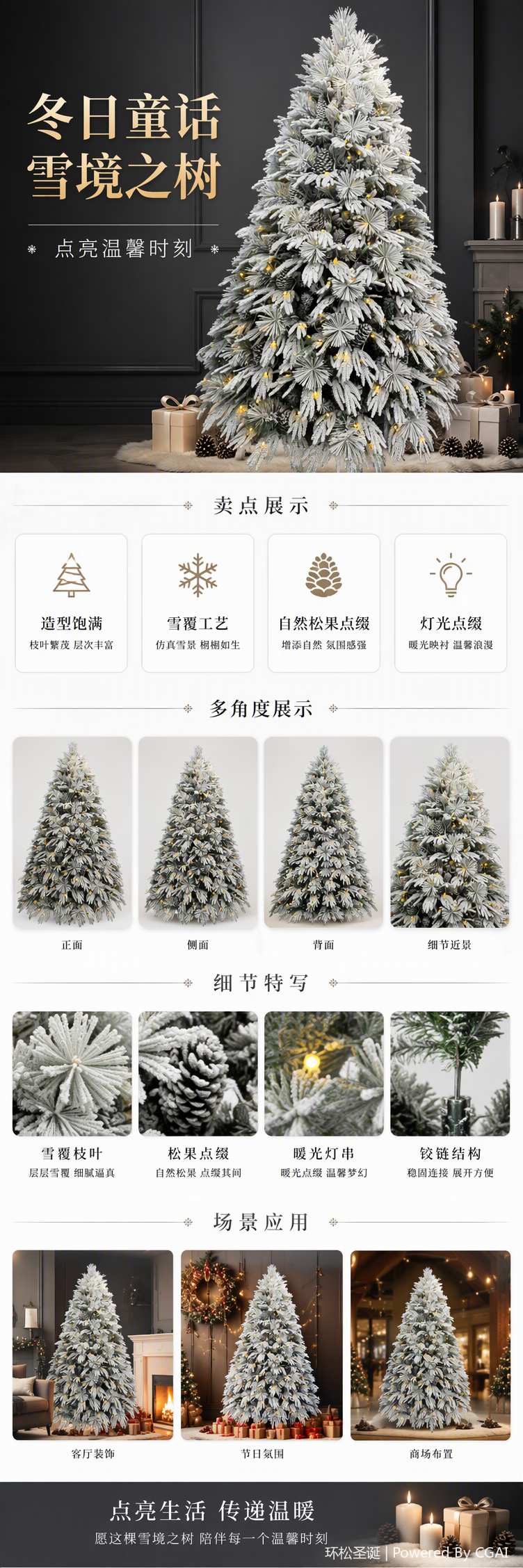 Creative office Christmas tree decorations, festival culture, festival atmosphere arrangement, Christmas gift supplies pic 1