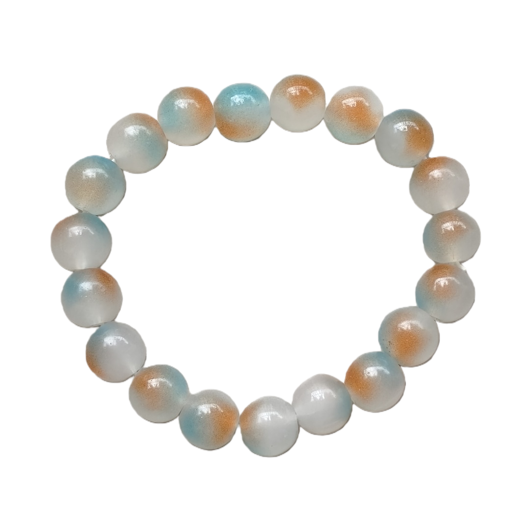 Trendy color gradient bead bracelet, fashionable and versatile, casual and individual bracelet accessory for girls Item Picture