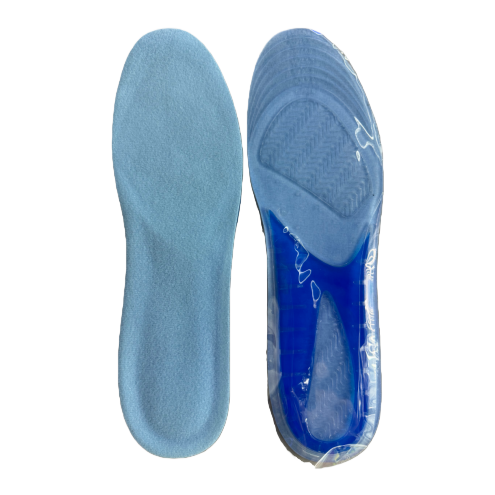 Comfortable and breathable sports insoles with blue anti-odor and shock-absorbing soft padding for a comfortable experience Item Picture