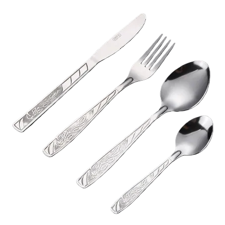 Multi-functional Western knife, fork and spoon set, high-end tableware combination, practical kitchenware, essential for restaurants Application Scenario