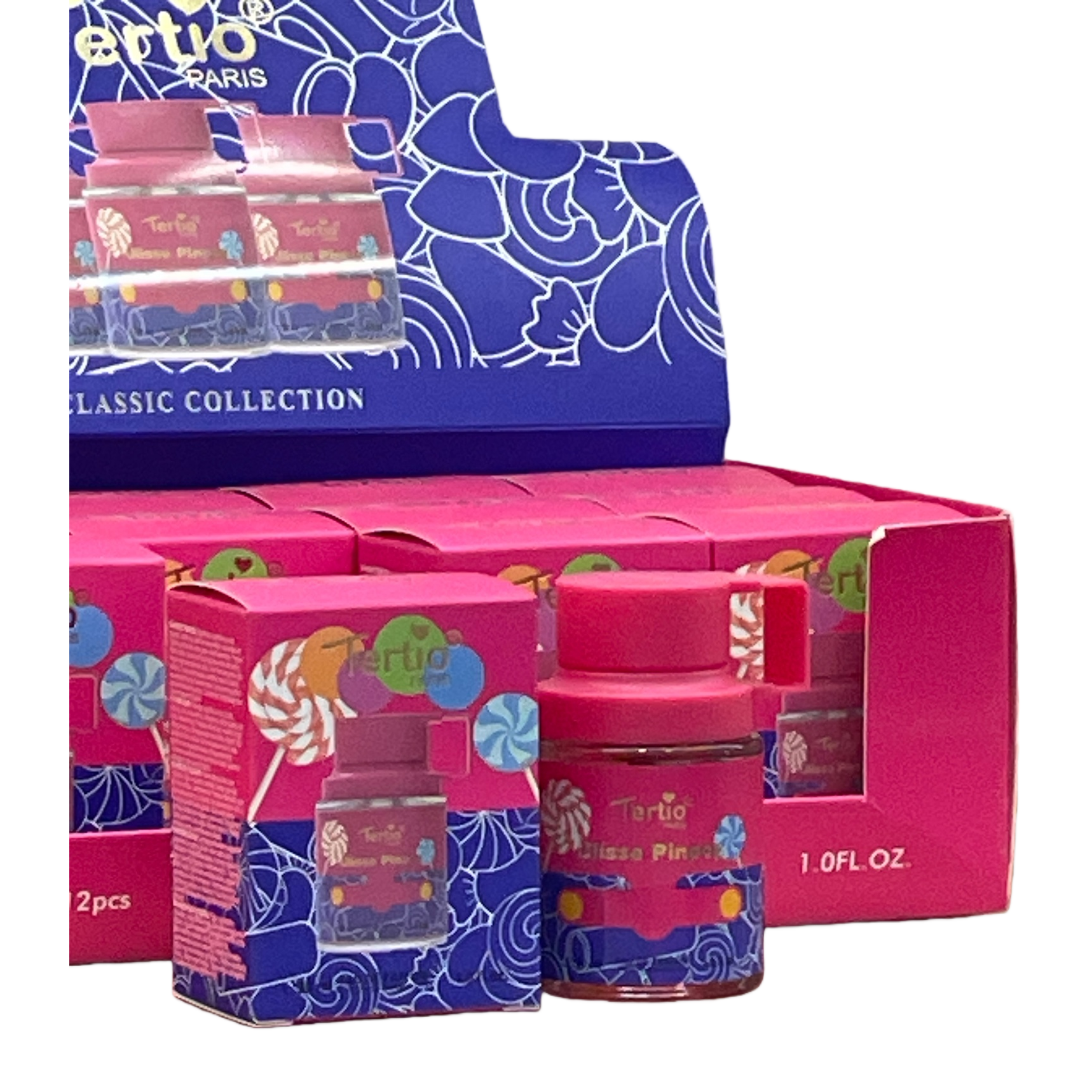 Tertio Paris candy tema nails pack color rosa manicura de larga duración belleza caja de regalo Item Picture