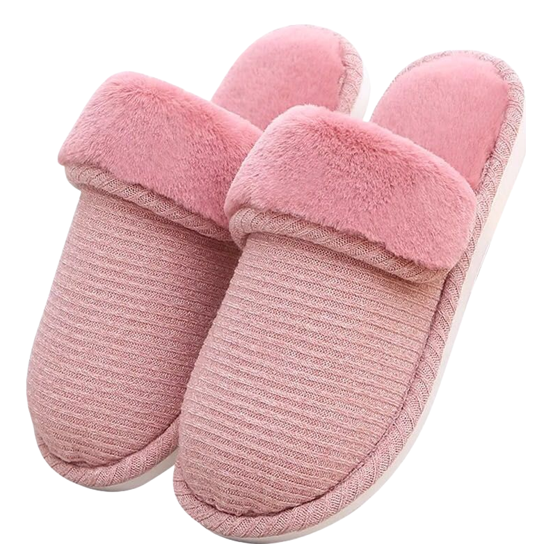 Comfortable home plush slippers for men and women, anti-slip and warm indoor soft-soled casual slippers Application Scenario