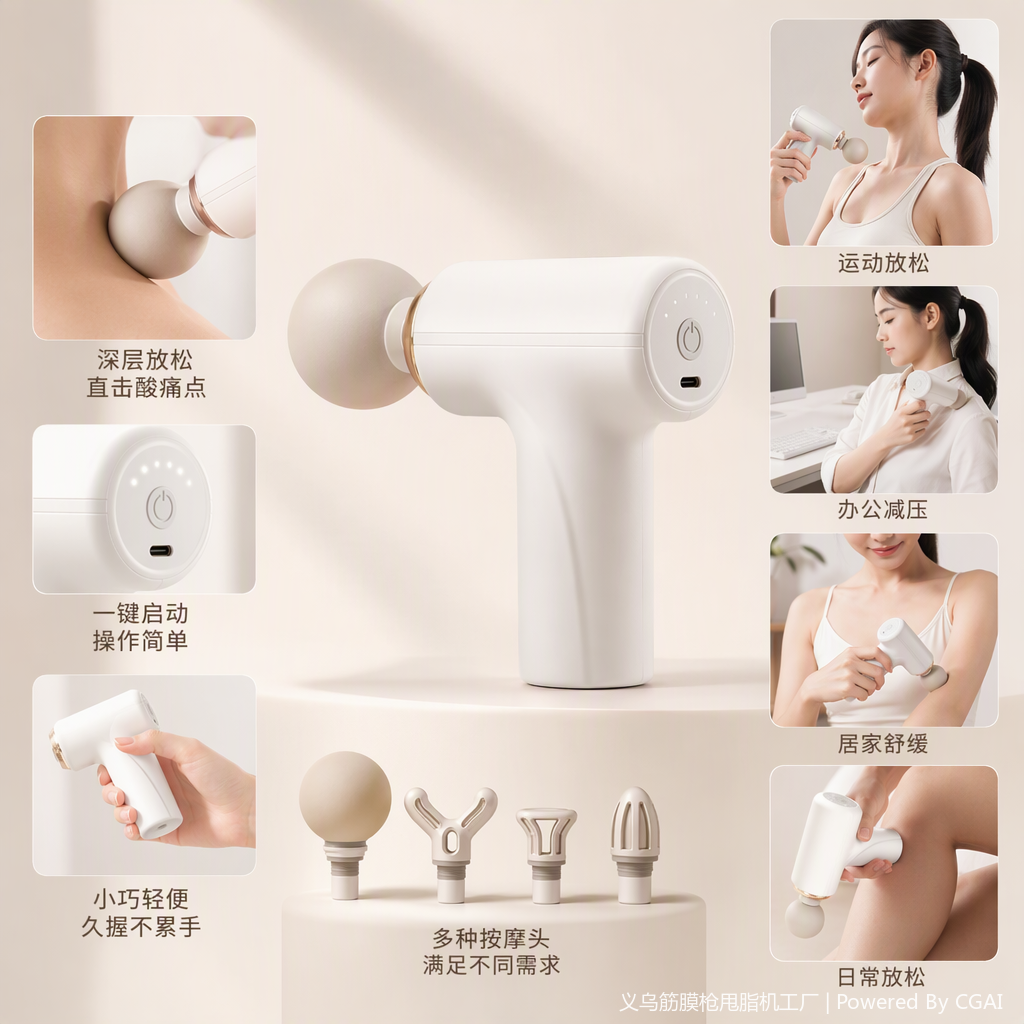 Multifuncional fascia relajante masajeador para el hogar portátil profundo muscular sanador para aliviar la fatiga cuidado de la salud details Picture