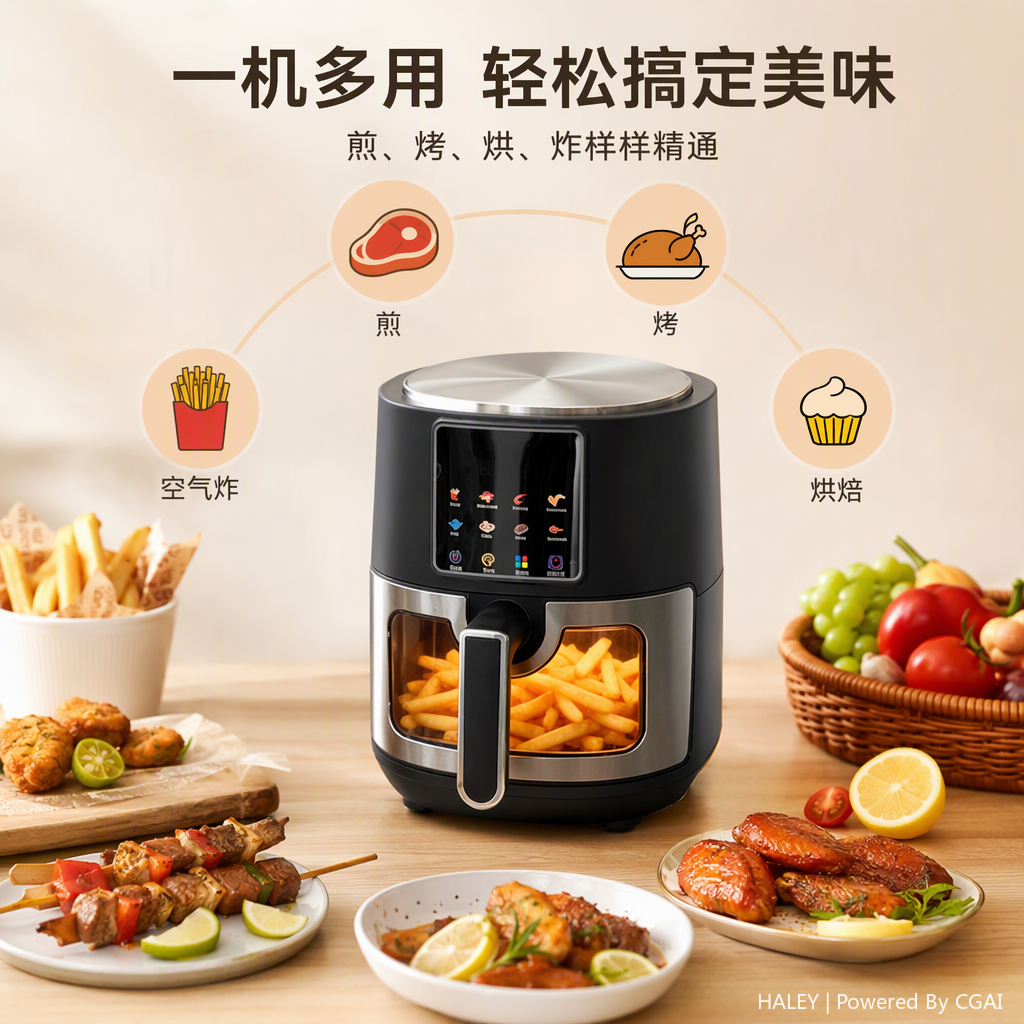 This multi-functional electric griddle grill is suitable for home use, such as making pancakes, frying eggs, and grilling meat. It features multi-stage temperature control and a large capacity for rapid heating details Picture
