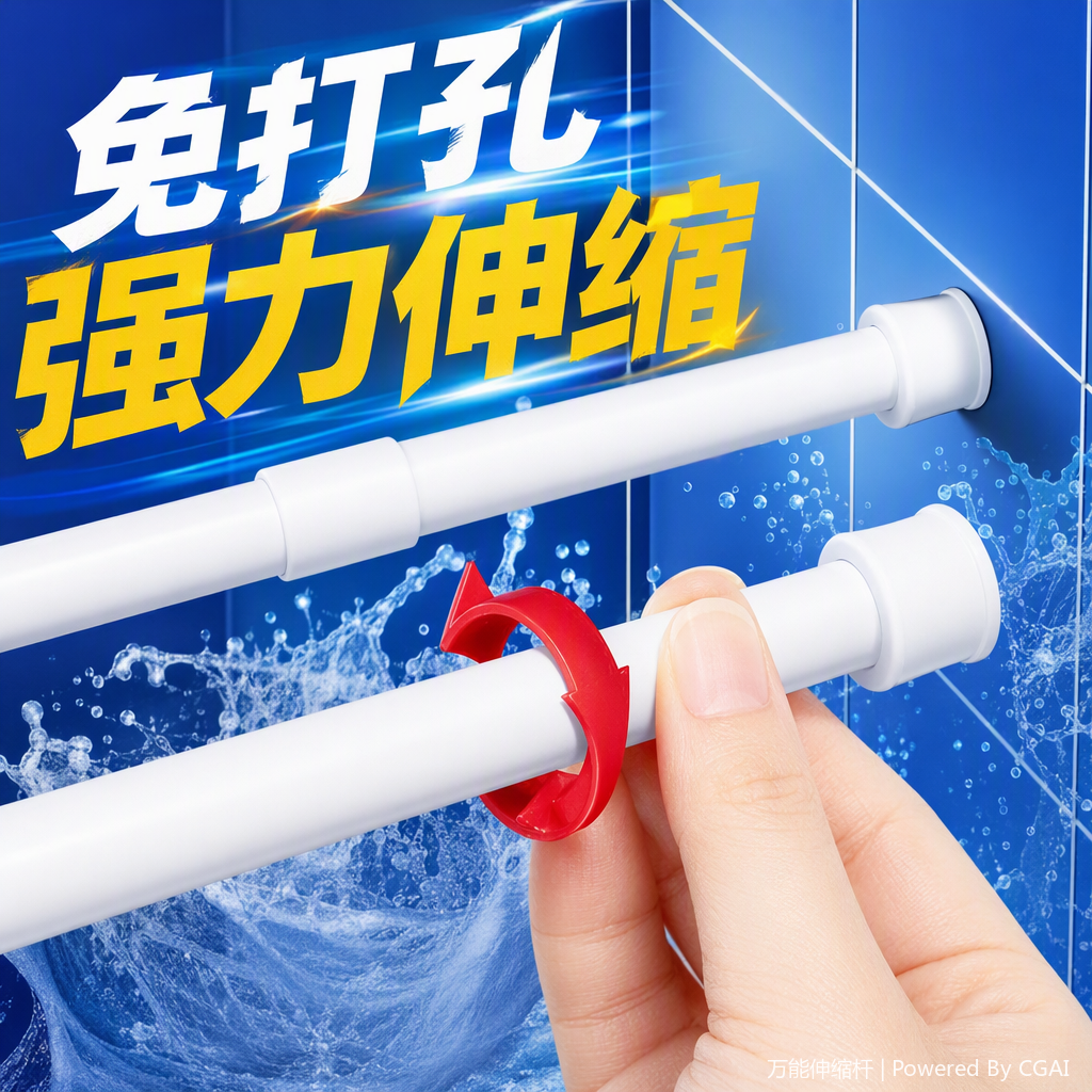 Multi-functional shower head set, stainless steel lift nozzle, bathroom accessories, simple and modern home heating and plumbing hardware products Item Picture