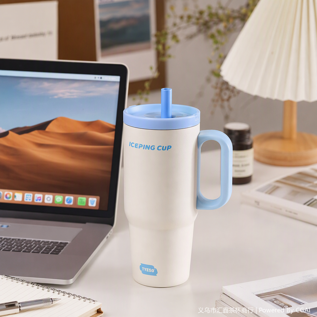 Colorful insulated cups, portable outdoor cups for students, heat-resistant stainless steel water bottles, essential for summer Item Picture