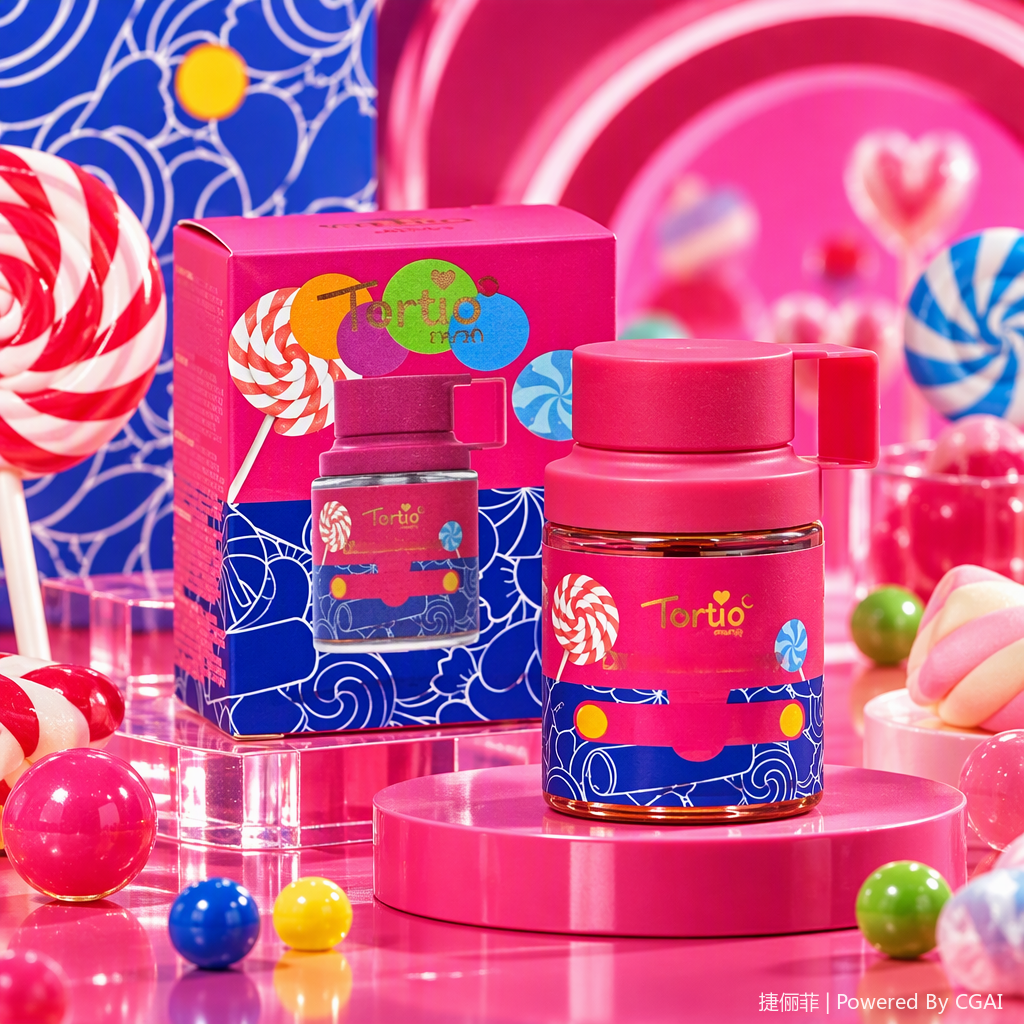 Tertio Paris candy tema nails pack color rosa manicura de larga duración belleza caja de regalo Specification image