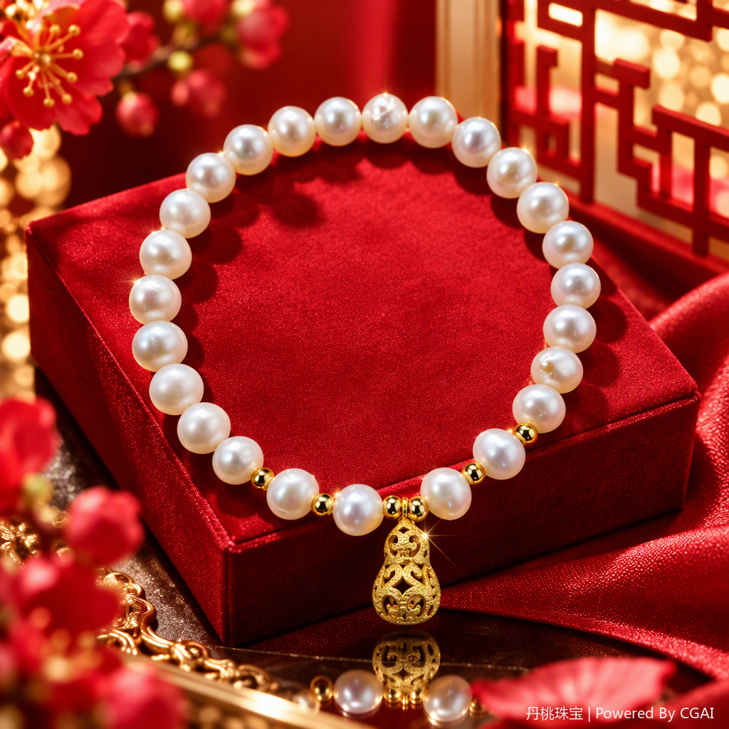 Natural freshwater pearl bracelet for girls in Korean style, simple and elegant, a versatile accessory for students and a trendy gift Specification image