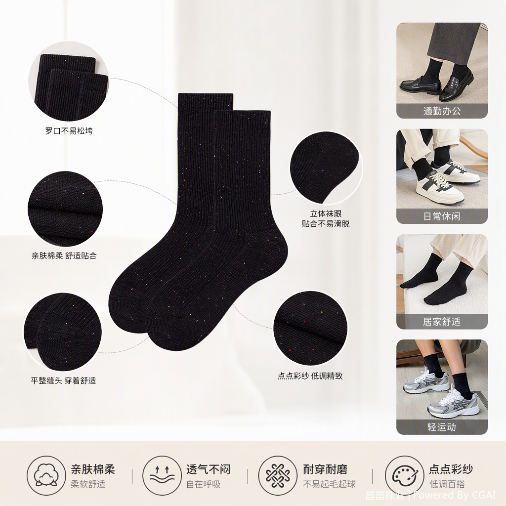 Color rayas casual calcetines para hombres y mujeres estudiantes deportivos heap heap calcetines tendencia versátil cómodo transpirable details Picture