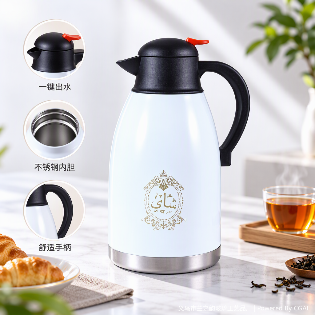 أطباق مطبخ مصنوعة من الفولاذ المقاوم للصدأ تستخدم أبريق شاي مقاوم للحرارة details Picture