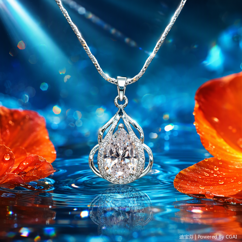وقلادة فضية فضية صفراء، ٩٢٥ فضة Specification image